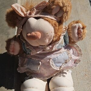 Vintage 1985 Furskins Bear - Persimmon
